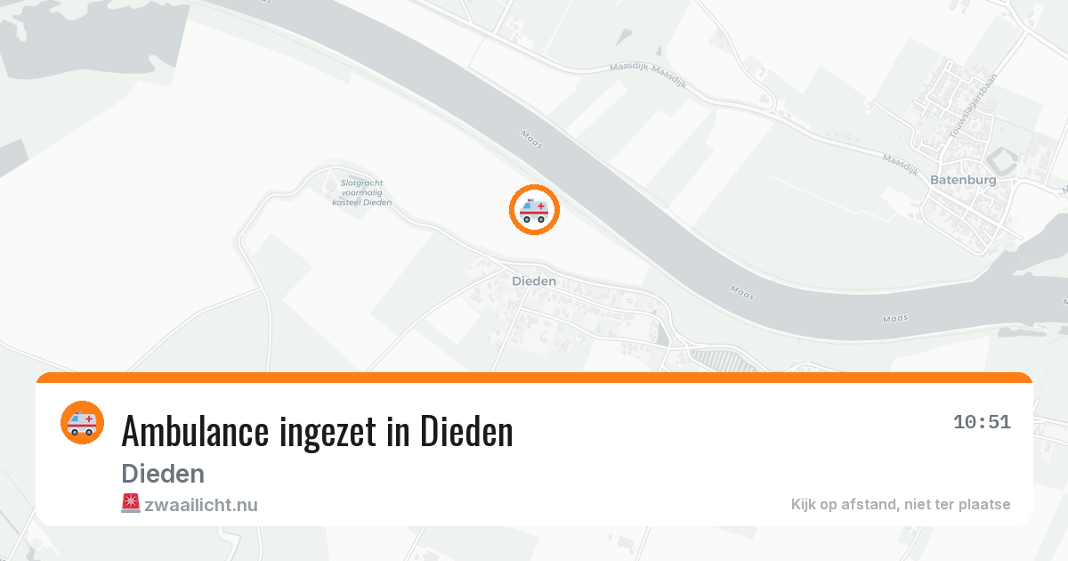 Ambulance ingezet in Dieden — 4 jul 2026
