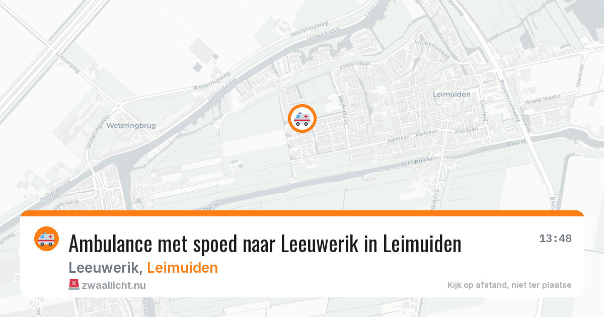 Ambulance met spoed naar Leeuwerik in Leimuiden — 12 jul 2026