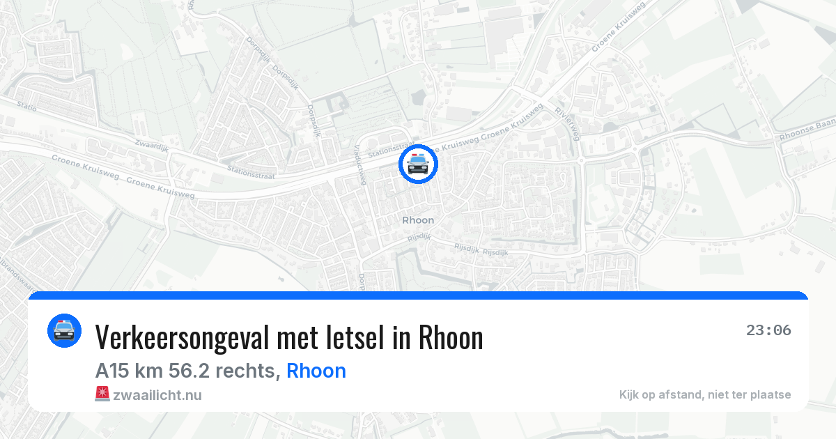Verkeersongeval met letsel in Rhoon — 25 jul 2026
