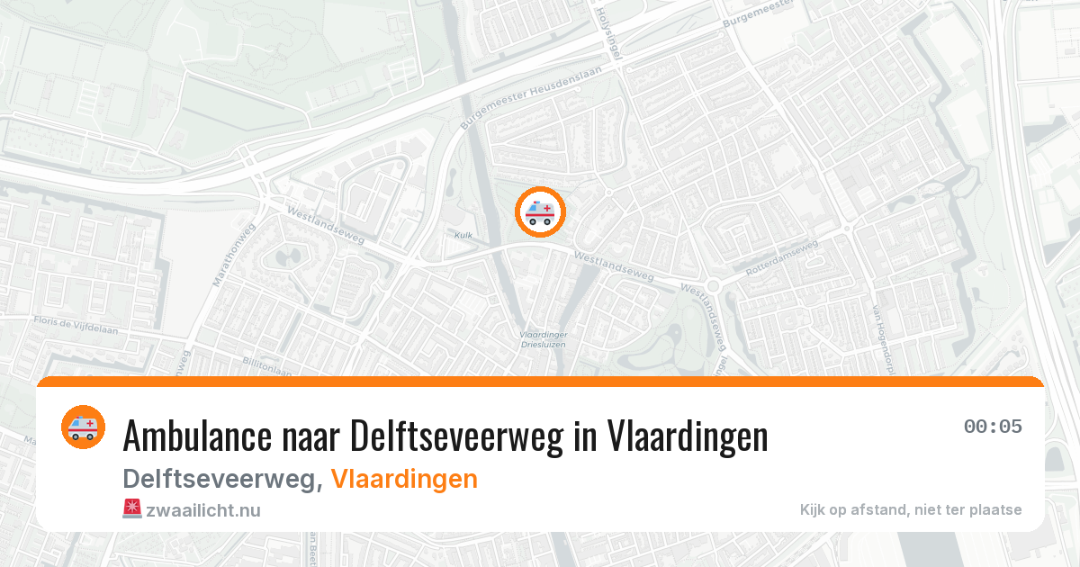Ambulance naar Delftseveerweg in Vlaardingen — 5 mei 2026