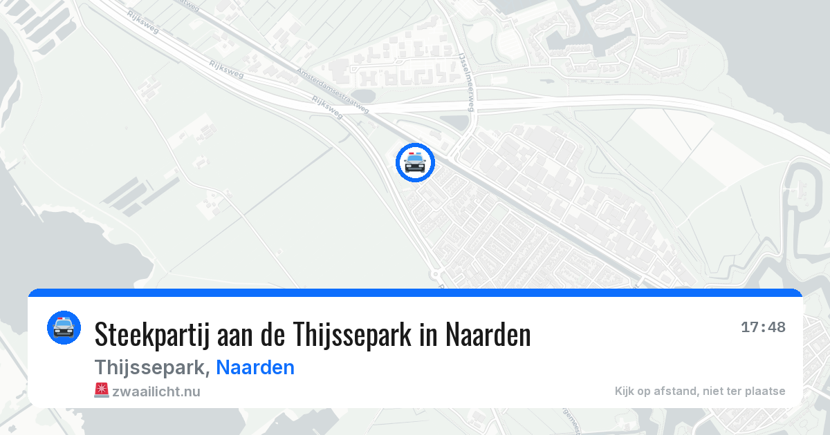 Steekpartij aan de Thijssepark in Naarden — 13 jul 2026