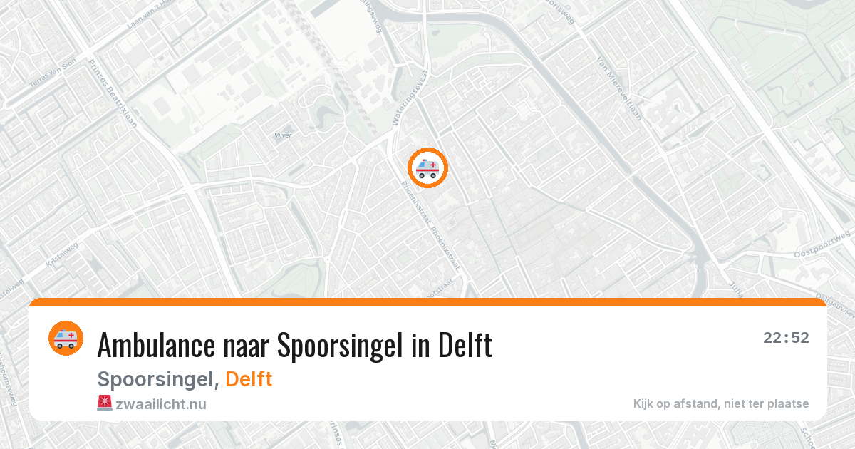 Ambulance naar Spoorsingel in Delft — 11 mei 2026