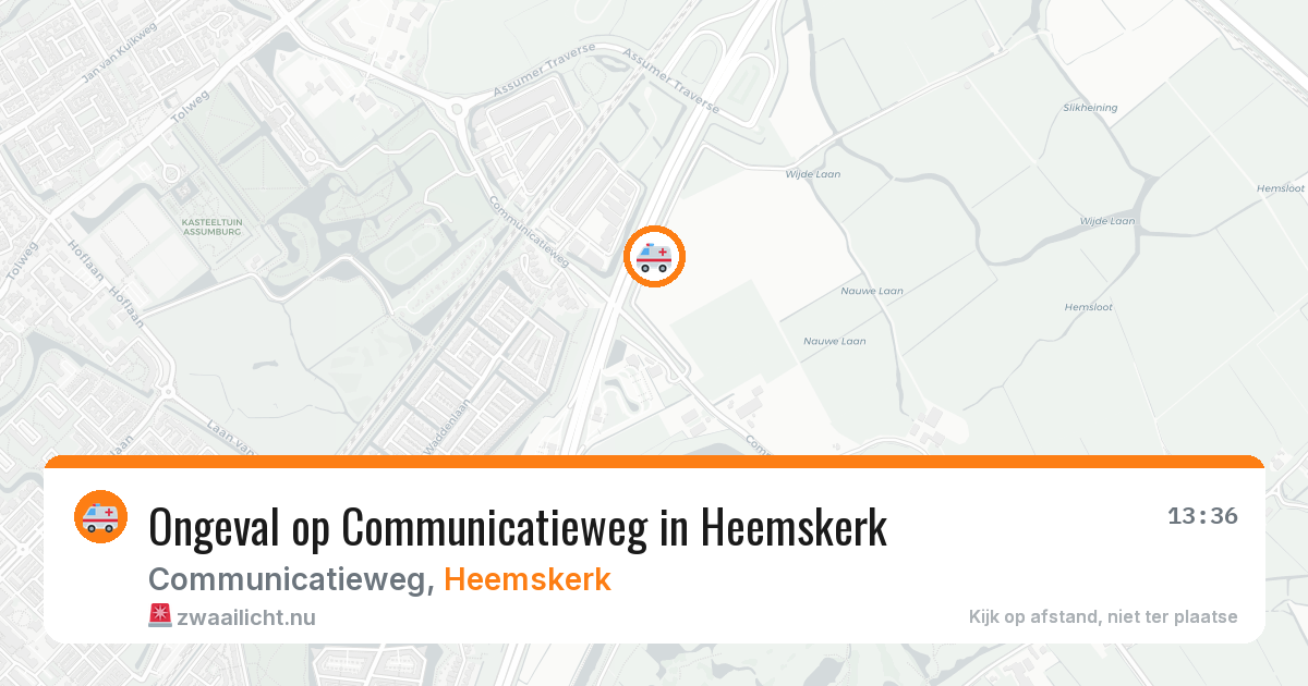 Ongeval op Communicatieweg in Heemskerk — 17 jul 2026