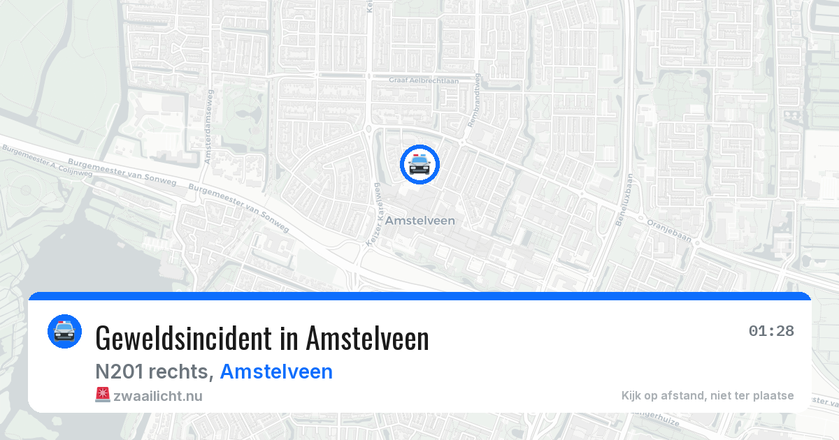 Geweldsincident in Amstelveen — 27 mei 2026