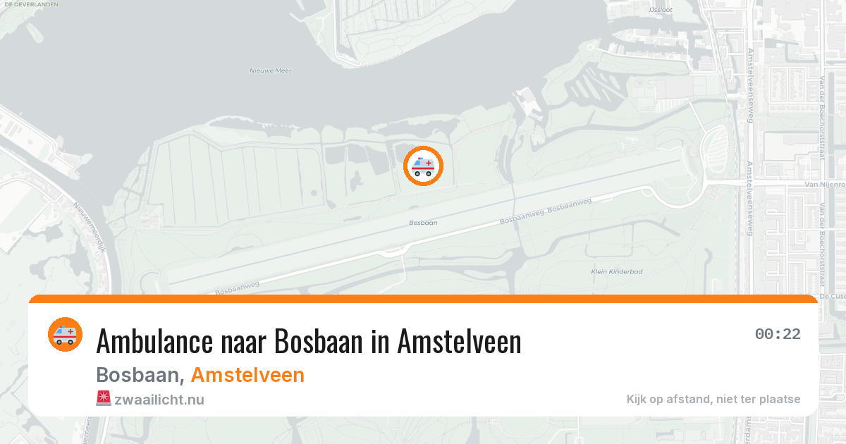 Ambulance naar Bosbaan in Amstelveen — 6 jun 2026