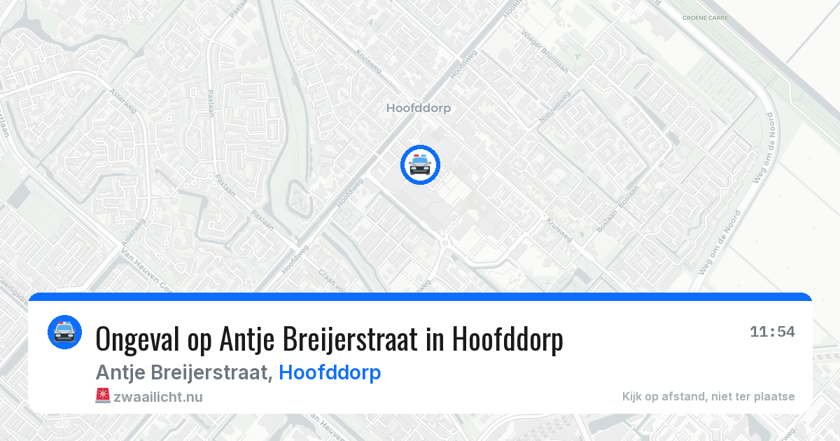 Ongeval op Antje Breijerstraat in Hoofddorp — 27 mei 2026
