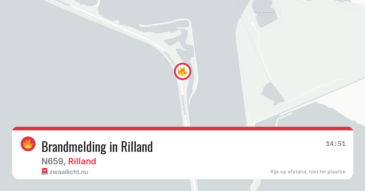 Brandmelding in Rilland — 16 jan 2026