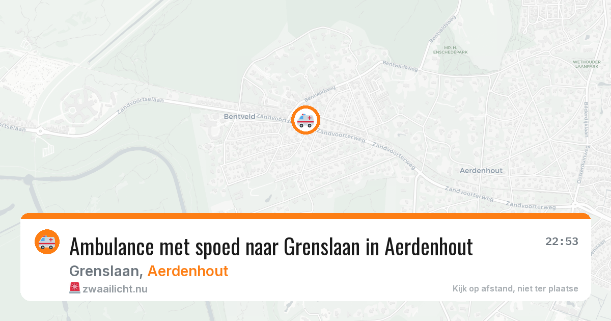 Ambulance met spoed naar Grenslaan in Aerdenhout — 10 feb 2026