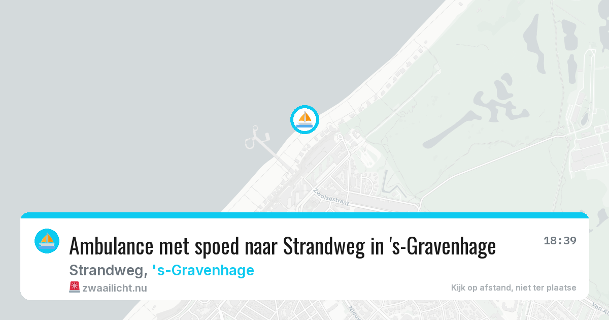 Ambulance met spoed naar Strandweg in 's-Gravenhage — 15 jul 2026