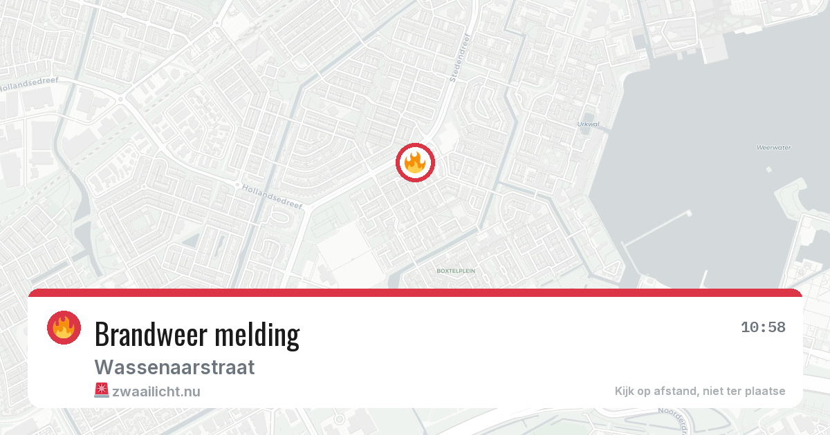 Brandweer melding — 20 jun 2026