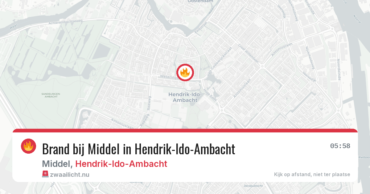Brand bij Middel in Hendrik-Ido-Ambacht — 4 jun 2026