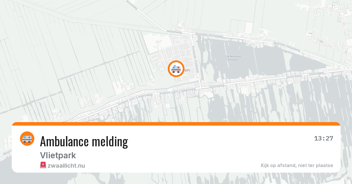 Ambulance melding — 23 mei 2026