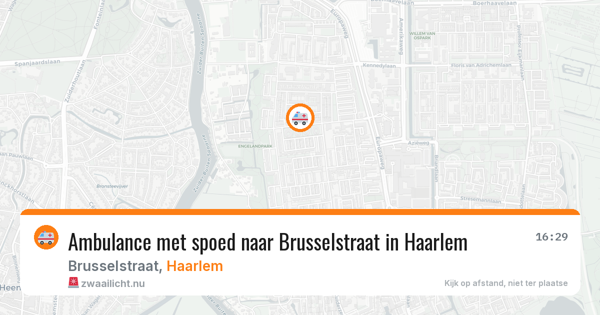 Ambulance met spoed naar Brusselstraat in Haarlem — 27 mrt 2026