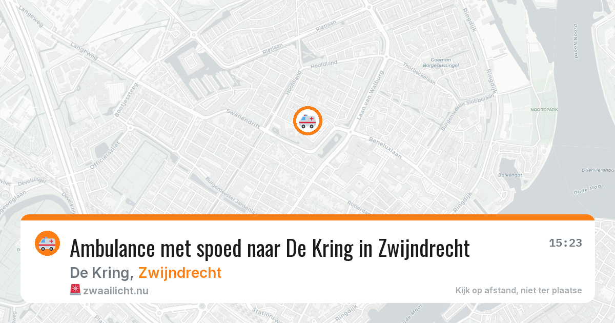 Ambulance met spoed naar De Kring in Zwijndrecht — 5 feb 2026