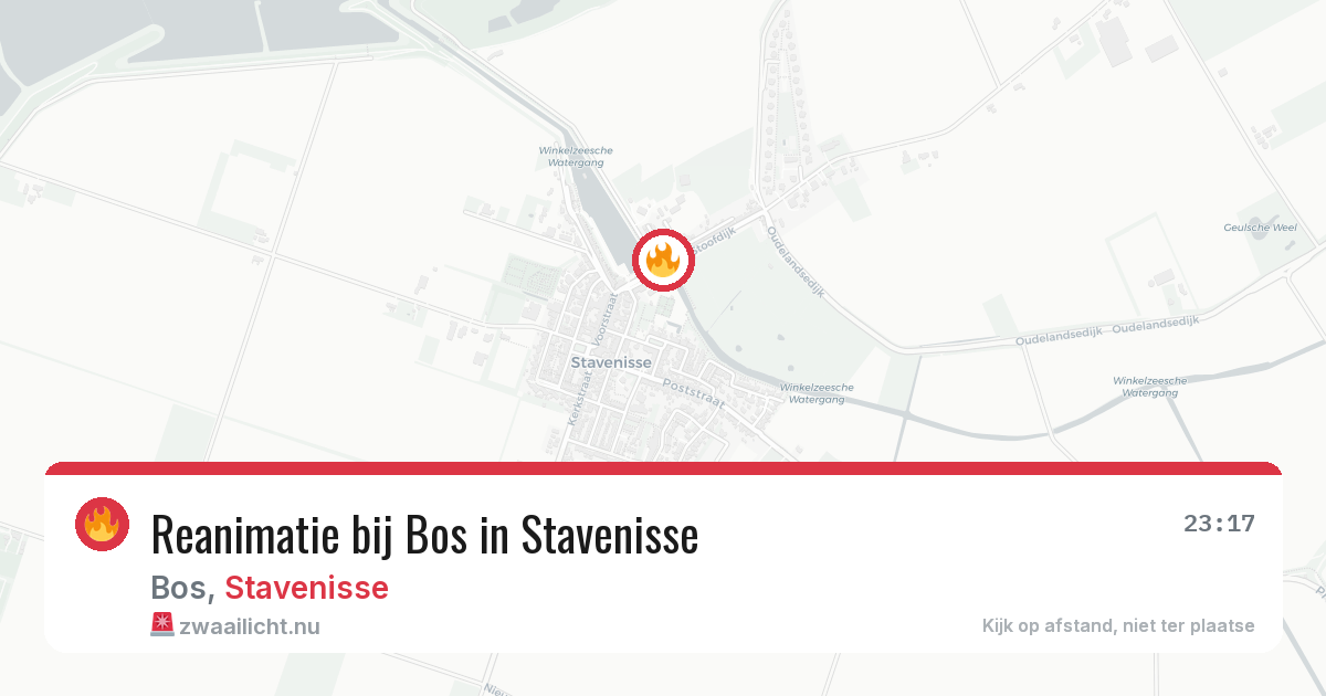 Reanimatie bij Bos in Stavenisse — 20 jan 2026