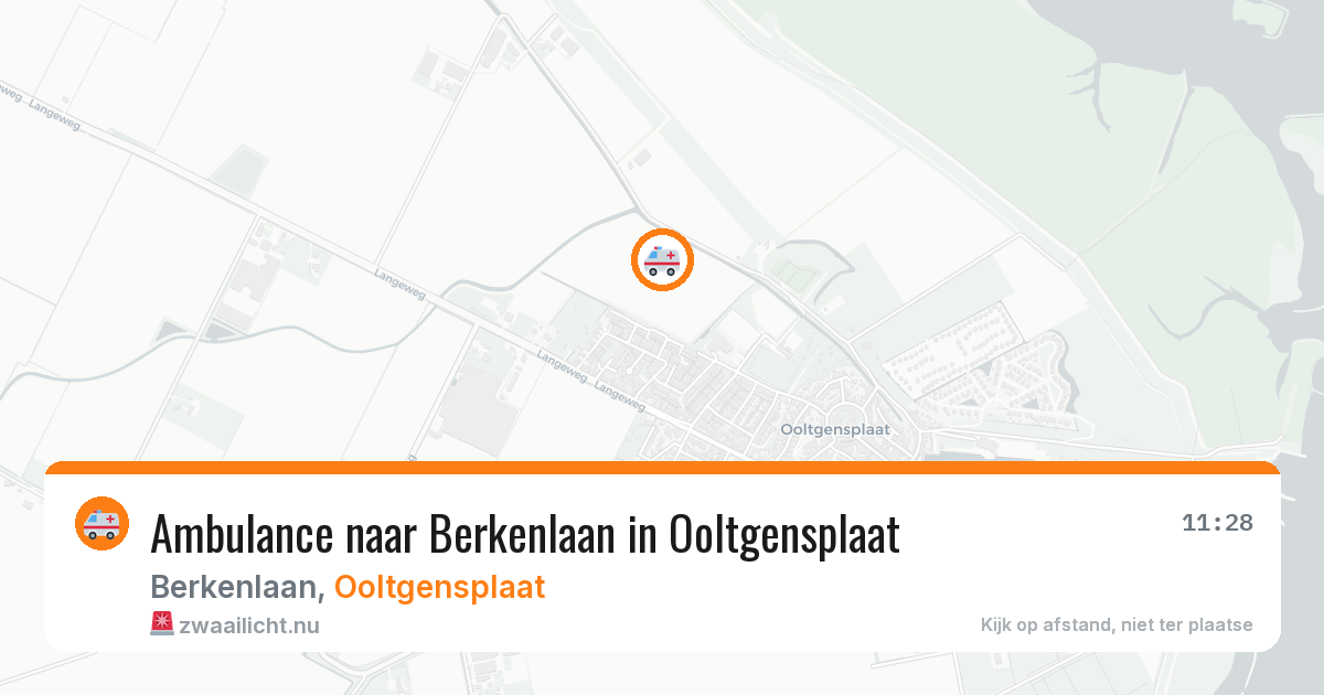 Ambulance naar Berkenlaan in Ooltgensplaat — 6 jun 2026