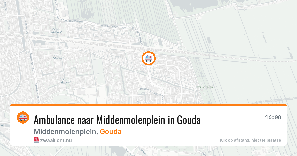 Ambulance naar Middenmolenplein in Gouda — 20 jul 2026