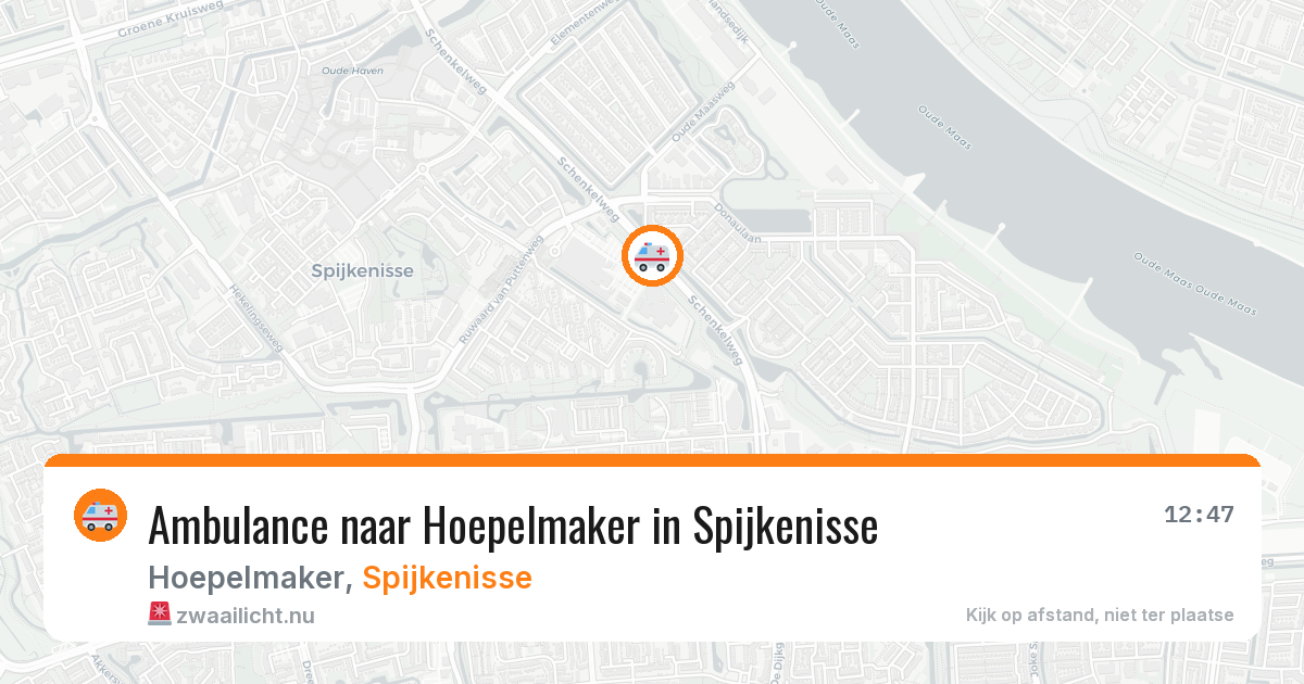 Ambulance naar Hoepelmaker in Spijkenisse — 27 mei 2026