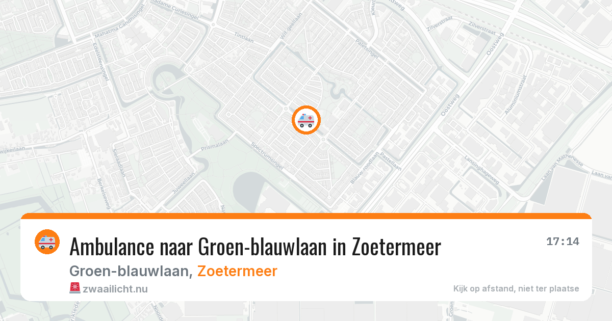 Ambulance naar Groen-blauwlaan in Zoetermeer — 23 jul 2026