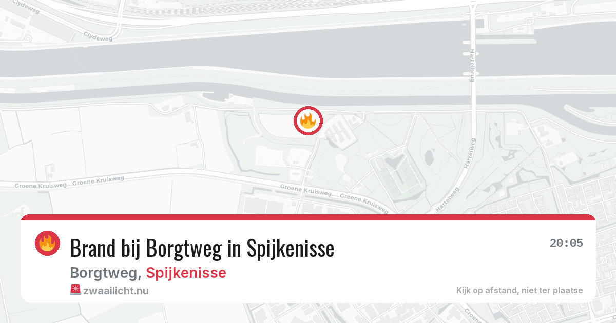 Brand bij Borgtweg in Spijkenisse — 27 mei 2026