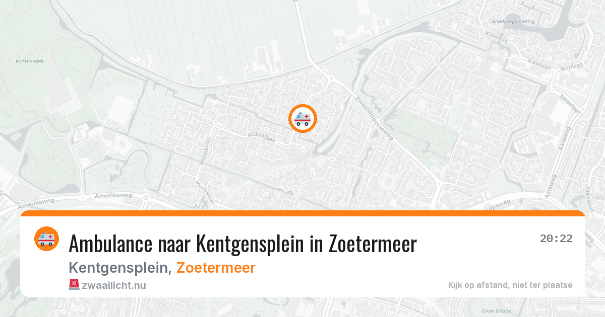 Ambulance naar Kentgensplein in Zoetermeer — 27 mei 2026