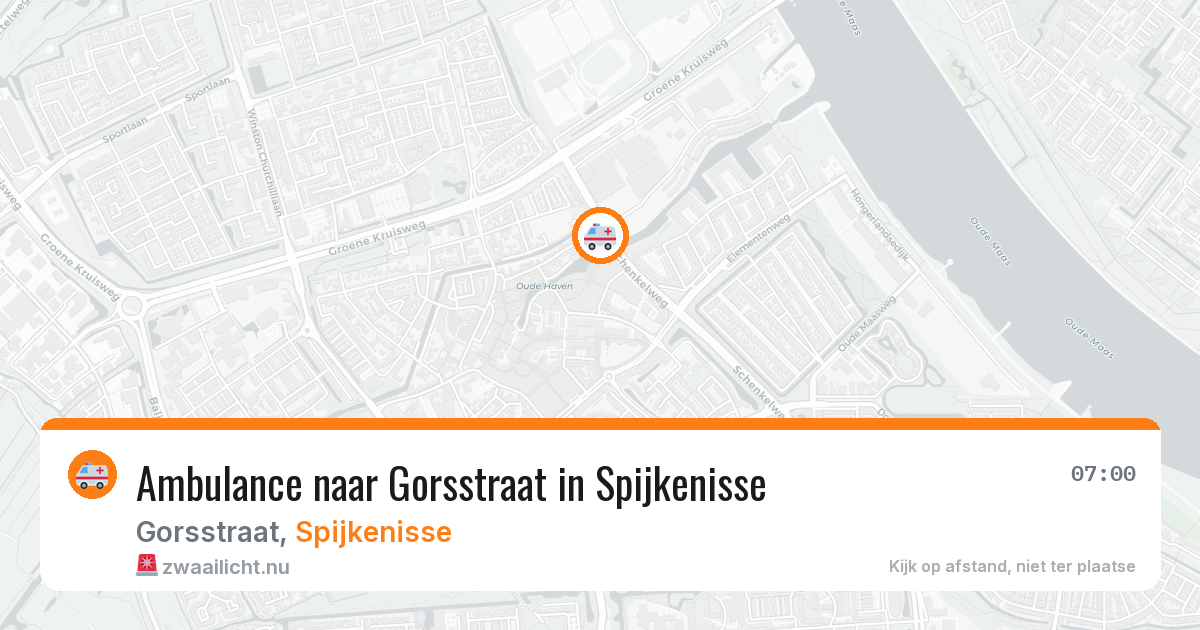 Ambulance naar Gorsstraat in Spijkenisse — 19 jul 2026