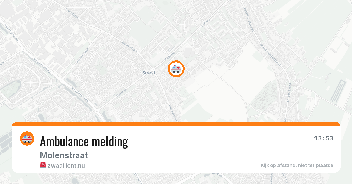 Ambulance melding — 27 mei 2026