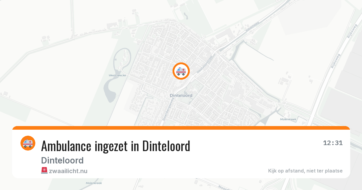 Ambulance ingezet in Dinteloord — 14 jul 2026
