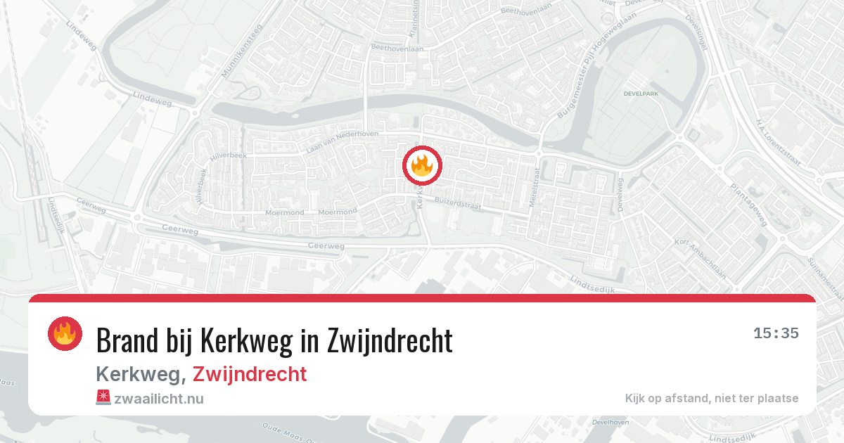 Brand bij Kerkweg in Zwijndrecht — 31 mei 2026