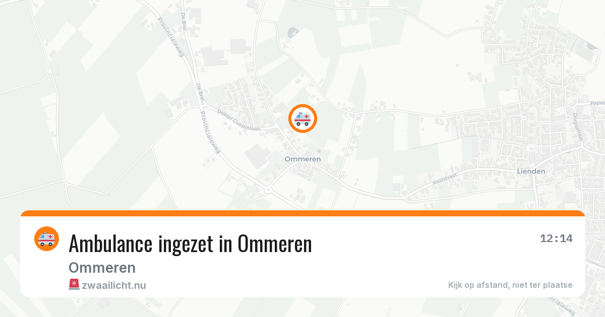 Ambulance ingezet in Ommeren — 17 jul 2026