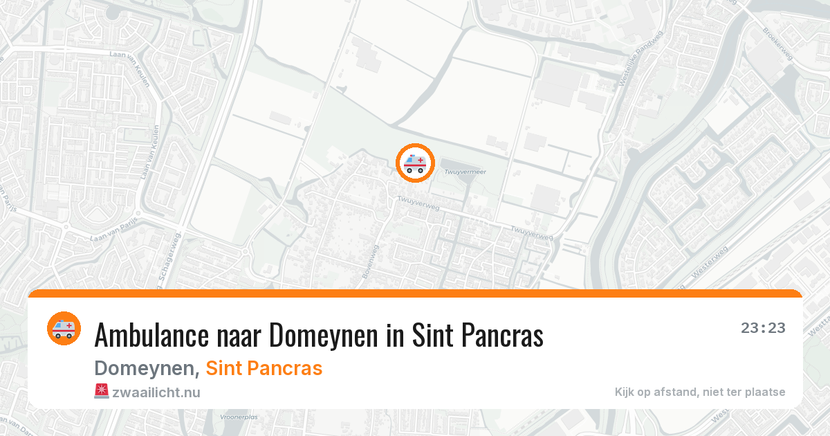 Ambulance naar Domeynen in Sint Pancras — 28 apr 2026