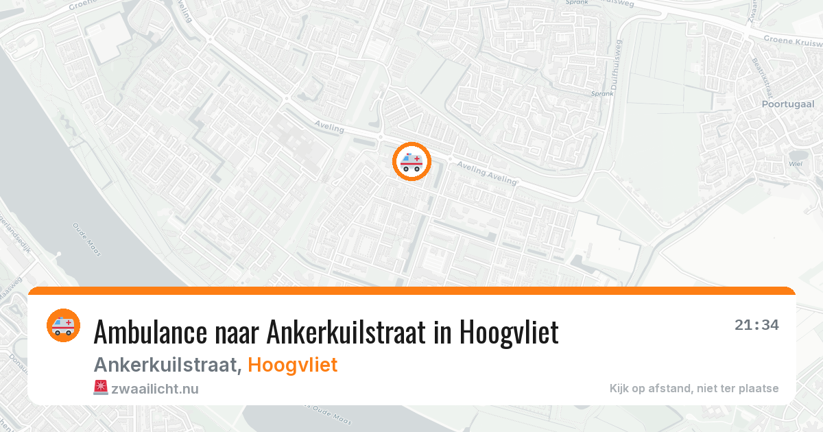 Ambulance naar Ankerkuilstraat in Hoogvliet — 23 jul 2026
