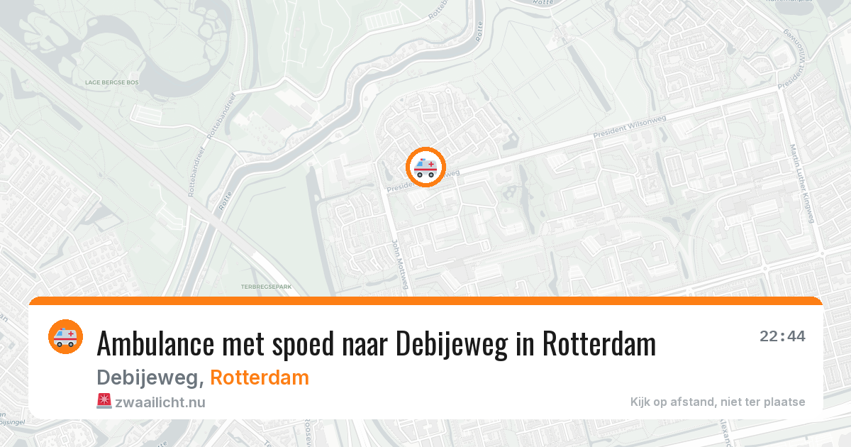 Ambulance met spoed naar Debijeweg in Rotterdam — 10 jul 2026