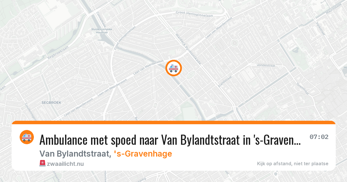 Ambulance met spoed naar Van Bylandtstraat in 's-Gravenhage — 24 jan 2026