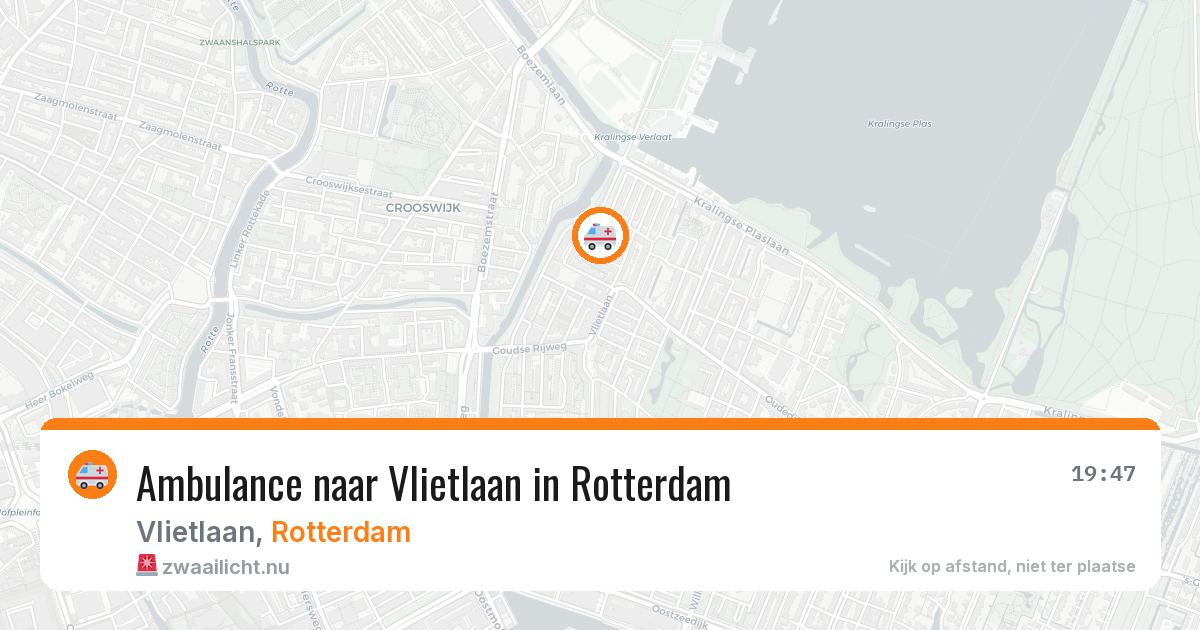 Ambulance naar Vlietlaan in Rotterdam — 21 apr 2026