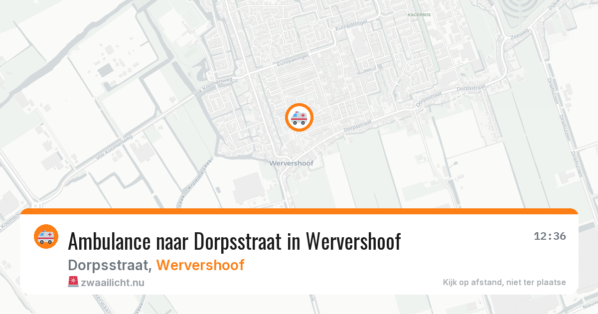 Ambulance naar Dorpsstraat in Wervershoof — 13 jul 2026