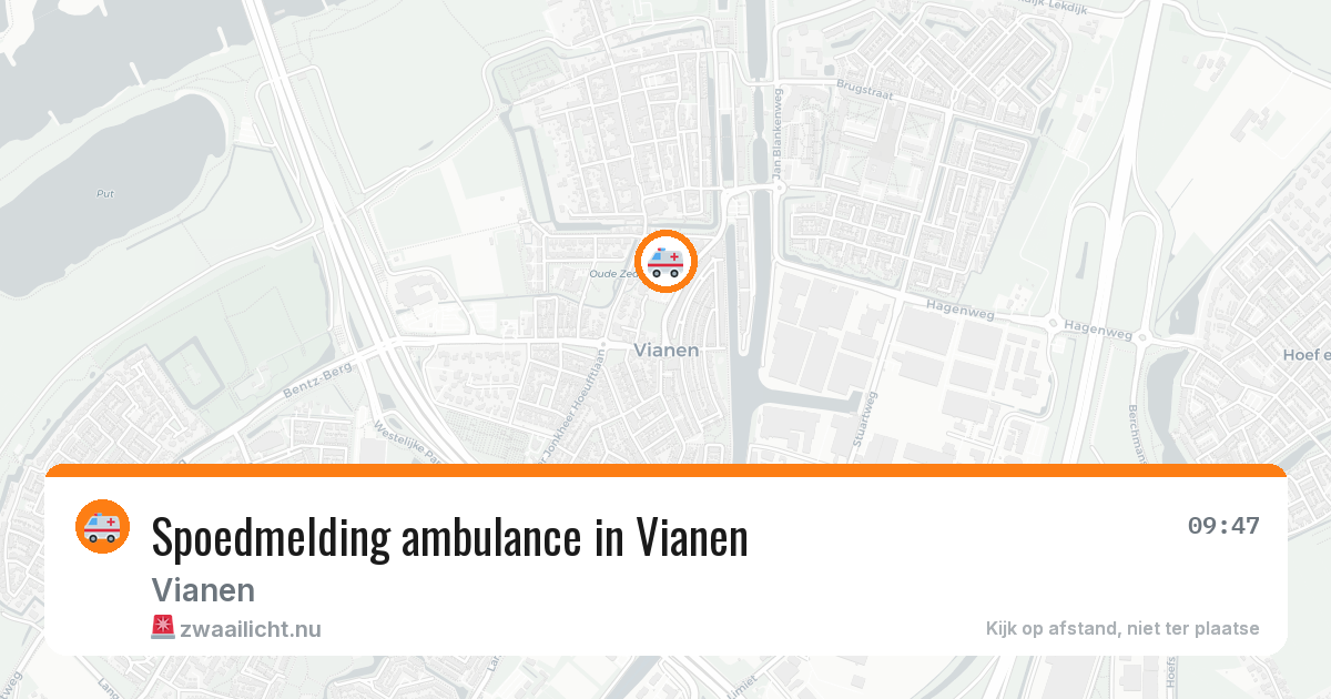 Spoedmelding ambulance in Vianen — 8 jul 2026