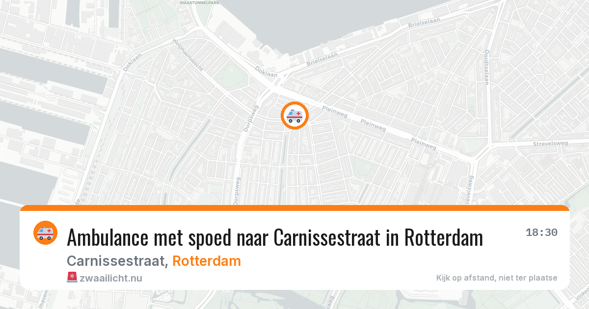 Ambulance met spoed naar Carnissestraat in Rotterdam — 26 jul 2026