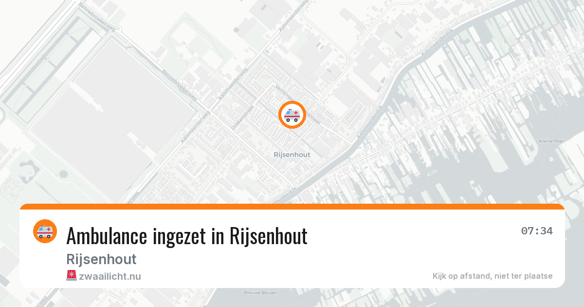 Ambulance ingezet in Rijsenhout — 23 jul 2026