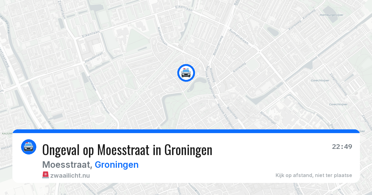 Ongeval op Moesstraat in Groningen — 15 jul 2026