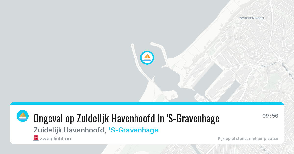Ongeval op Zuidelijk Havenhoofd in 'S-Gravenhage — 17 jul 2026