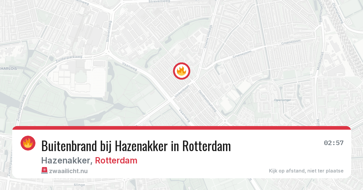 Buitenbrand bij Hazenakker in Rotterdam — 5 jun 2026