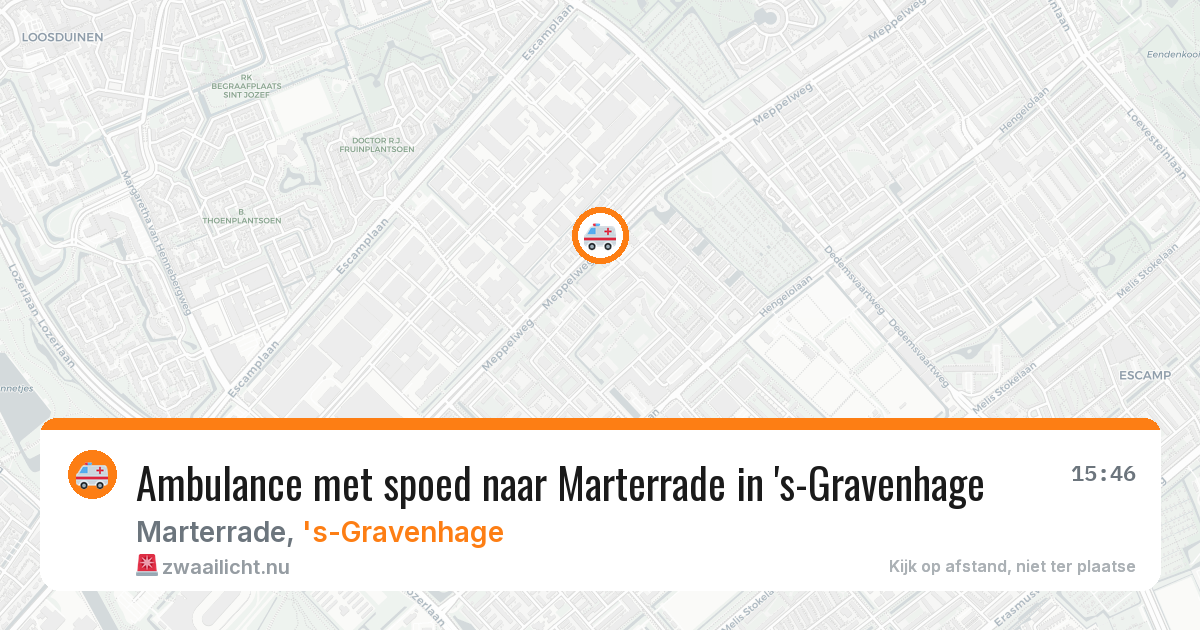 Ambulance met spoed naar Marterrade in 's-Gravenhage — 5 jun 2026