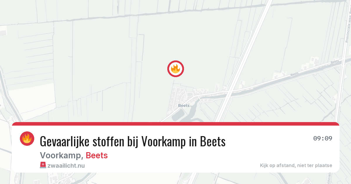 Gevaarlijke stoffen bij Voorkamp in Beets — 23 apr 2026