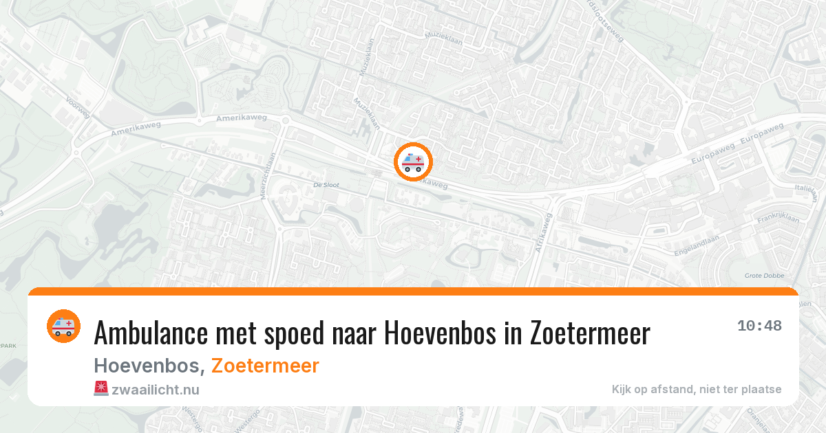 Ambulance met spoed naar Hoevenbos in Zoetermeer — 26 jan 2026