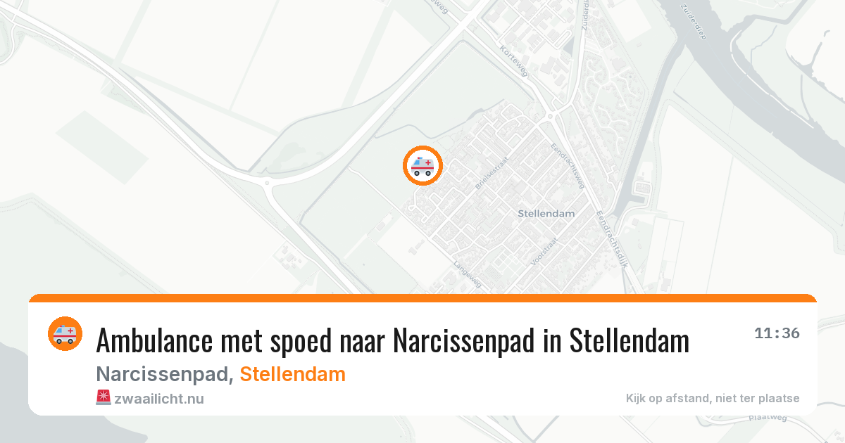 Ambulance met spoed naar Narcissenpad in Stellendam — 6 jun 2026