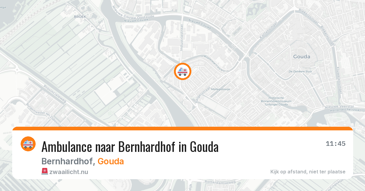 Ambulance naar Bernhardhof in Gouda — 31 mei 2026