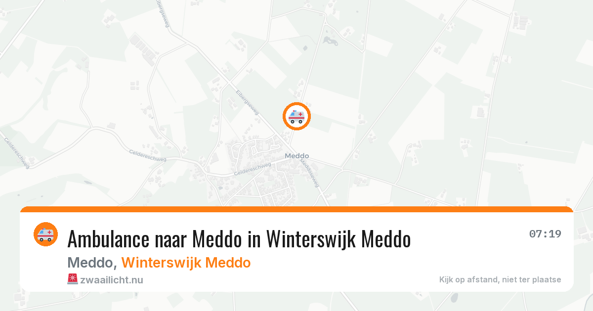 Ambulance naar Meddo in Winterswijk Meddo — 29 mei 2026