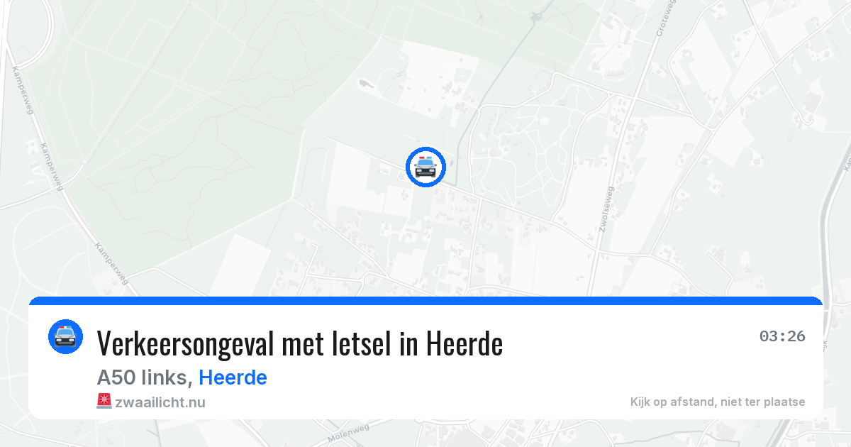 Verkeersongeval met letsel in Heerde — 11 mei 2026