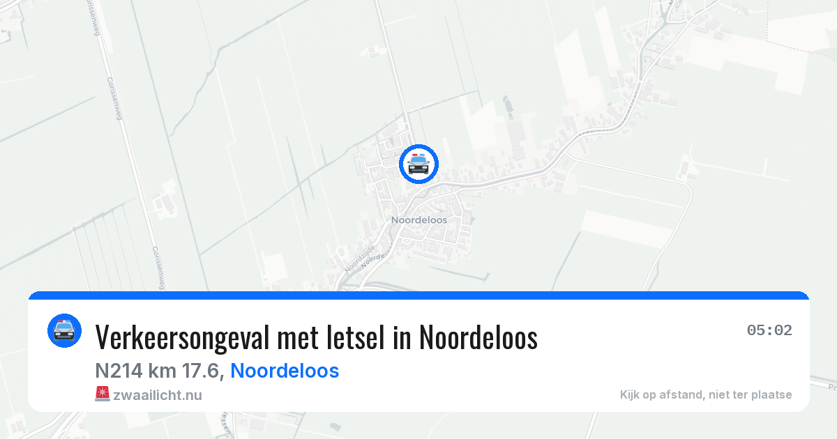 Verkeersongeval met letsel in Noordeloos — 26 mei 2026